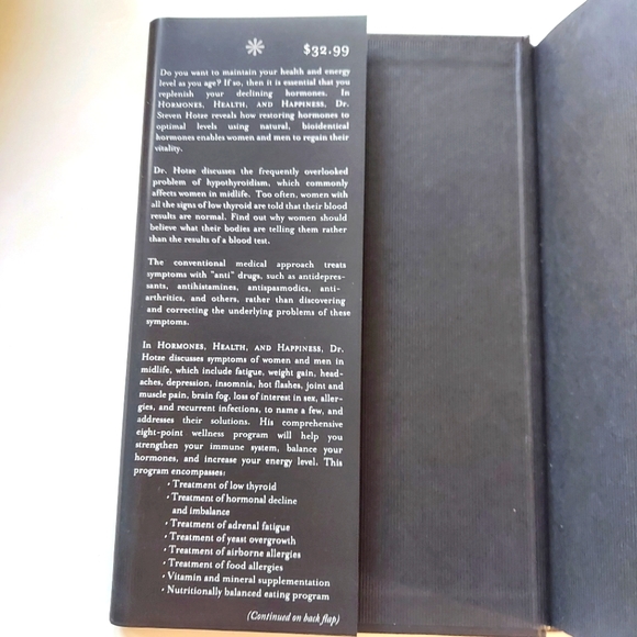 Hormones, Health & Happiness Stephen F. Hottest, M.D. Natural Medical Formula - Picture 6 of 7